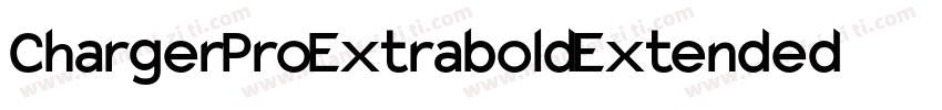 Charger Pro Extrabold Extended字体转换